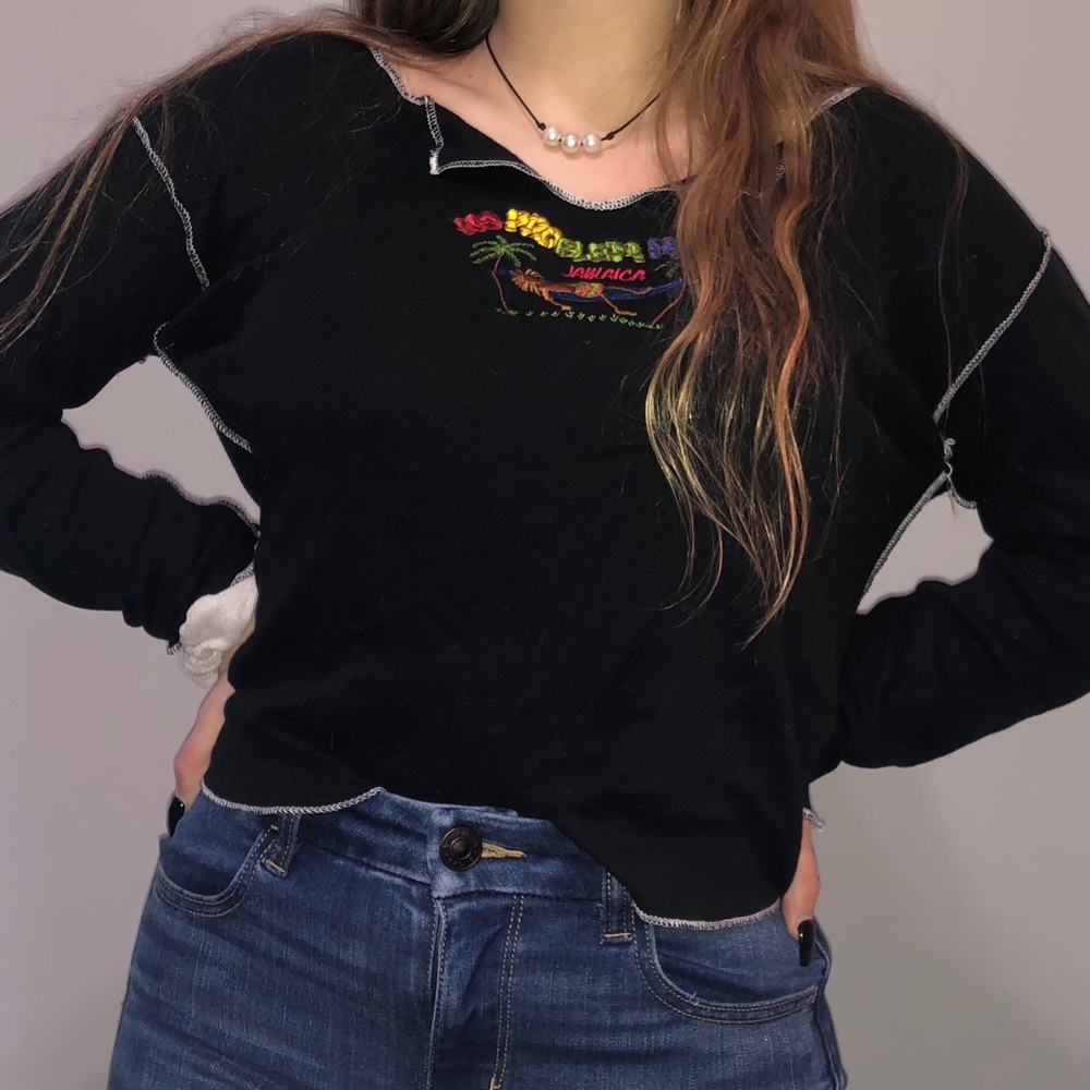 Long sleeved graphic tee